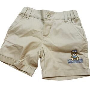 Moschino Shorts sz 12-18 months Khaki Logo Shorts